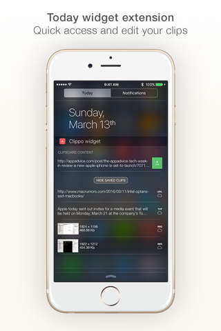 Clippo - Clipboard manager - náhled
