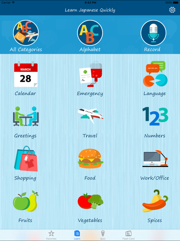 Screenshot #4 pour Learn Japanese Quickly - Phrases, Quiz, Flash Card