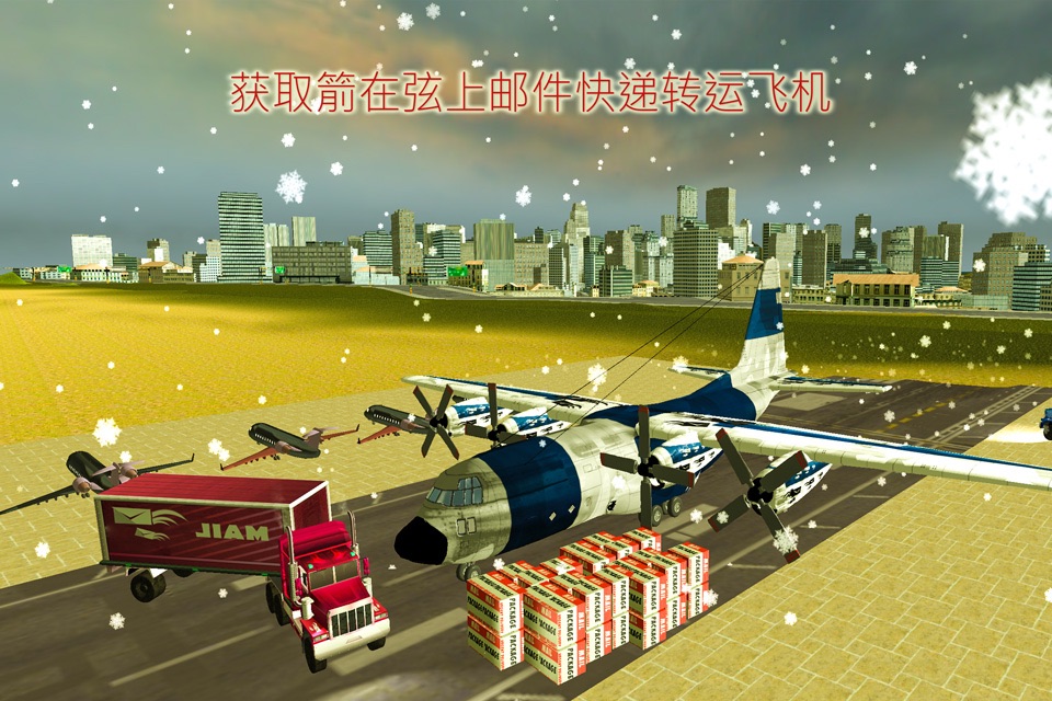 Mail Courier Transport Plane - Real Parcel Delivery Service Simulator 3D screenshot 2