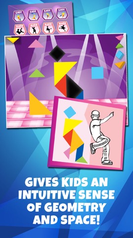 Kids Learning Puzzles: Dance, Tangram Playgroundのおすすめ画像2