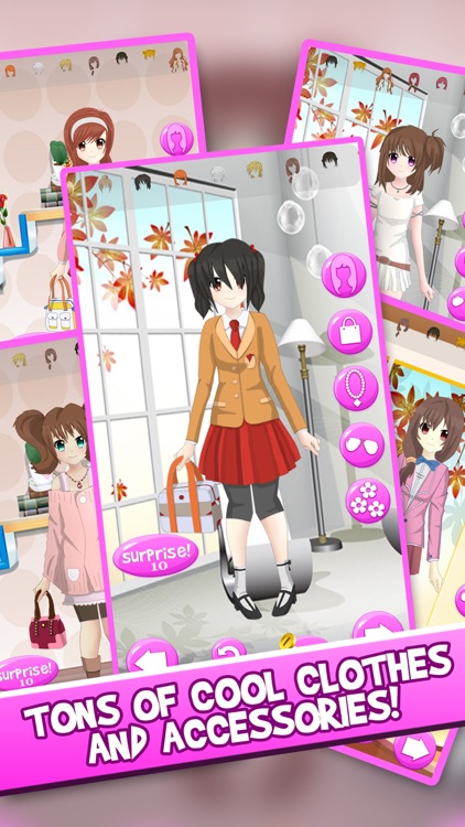 Anime Girl DressUp Chibi Character Games For Girls screenshot-3