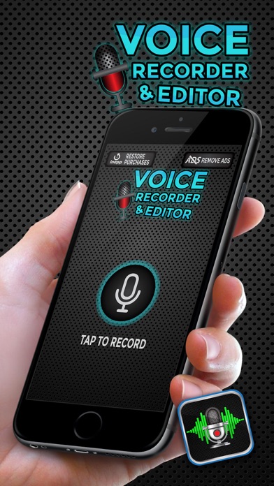 Screenshot #1 pour Enregistreur vocal et éditeur – Changer votre voix avec des effets sonores amusants