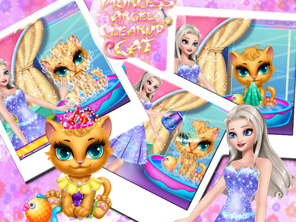 Princess Angela Clean up Cat