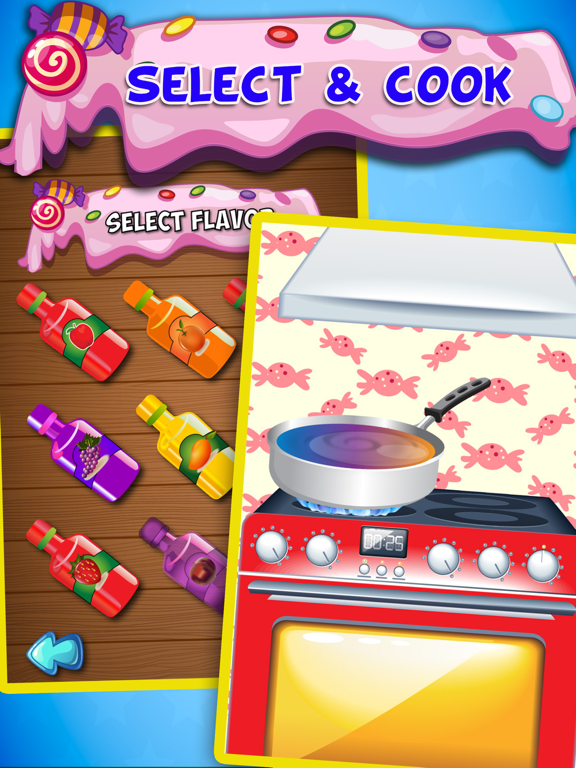 Candy Maker-free hot sweet food fun Cooking game for kids,girls & teens & family iPad screenshot