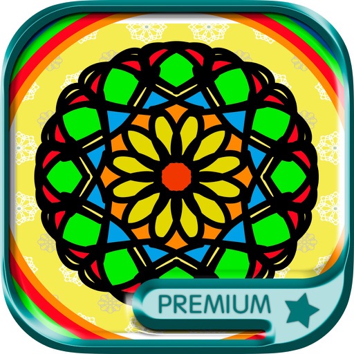 Coloring book Mandalas for adults (relax game of meditation) - Premium icon