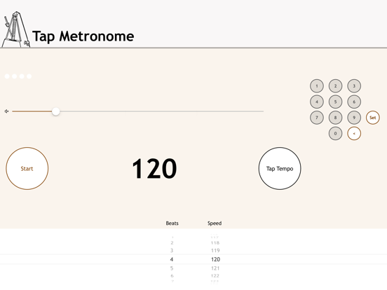 Screenshot #5 pour Tap Metronome