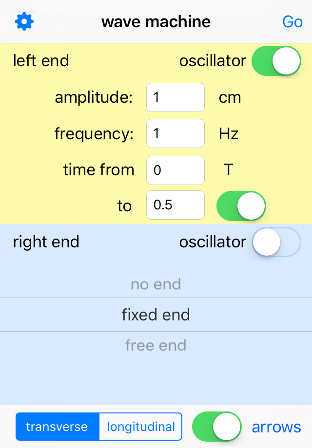 Wave machine simulator