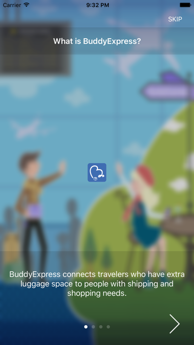 BuddyExpress™ - Social Shipping iPhone screenshot 1 - Travel app