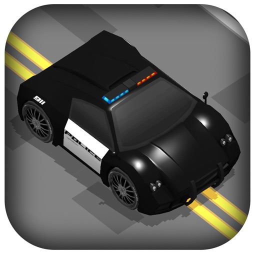 3D Zig-Zag Police Car -  Fast Hunting Mosted Super Wanted Racer Game Icon