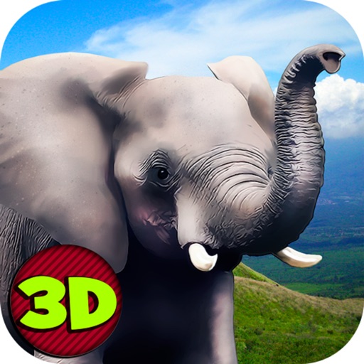 Wild African Elephant Survival Simulator 3D Icon