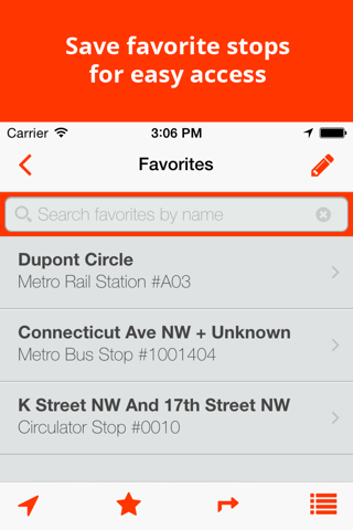 BusTrackDC - real time bus & rail info for DC screenshot 4