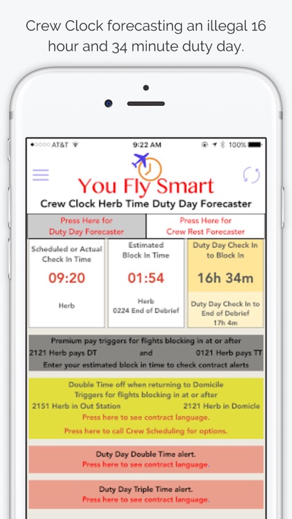 You Fly Smart with Crew Clock Herb Time