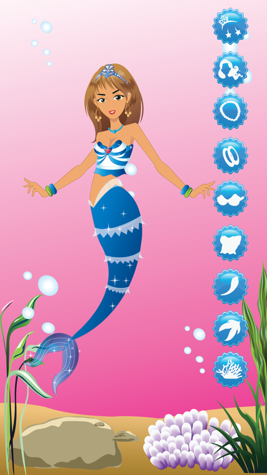 Mermaid Princess Makeover and Dress Up - Fun little fashion salon make.up games - 1.2 - (iOS)