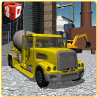 Concrete Excavator Simulator – Operate crane and drive truck in this simulation game