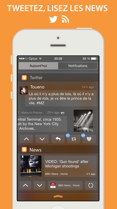Screenshot #1 pour Widget Kit - Outils et Jeux dans votre Centre de Notification