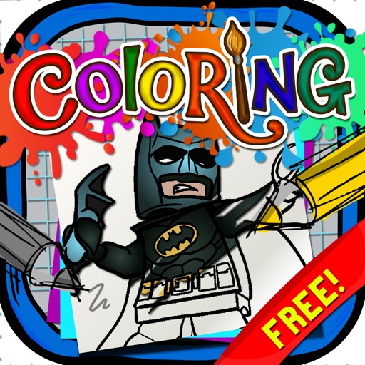 Coloring Book : Painting Pictures Lego Super Heroes Cartoon Free Edition