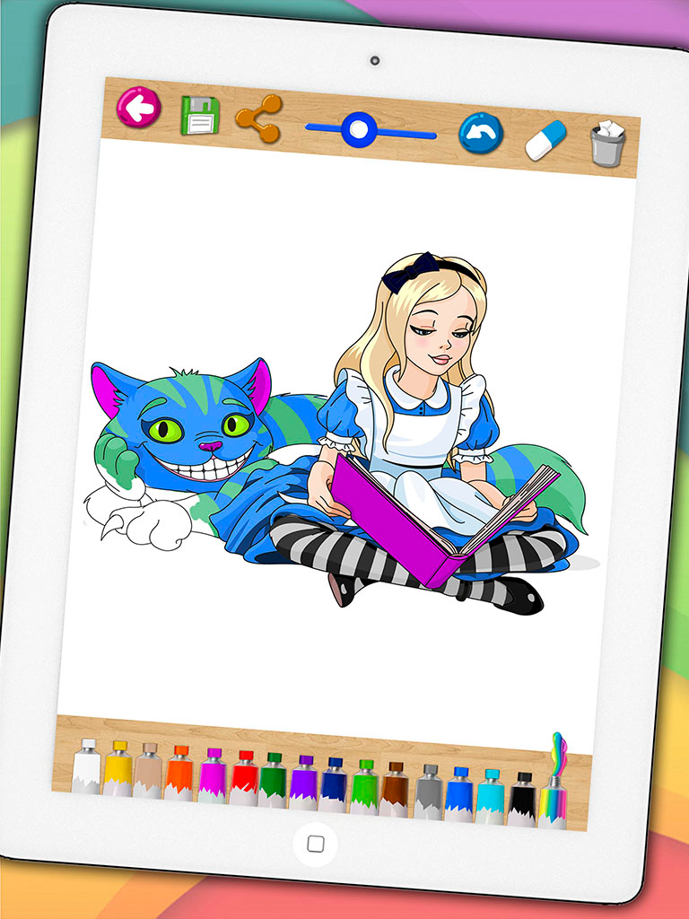 Paint classic tales – educational coloring book pages of stories for kids