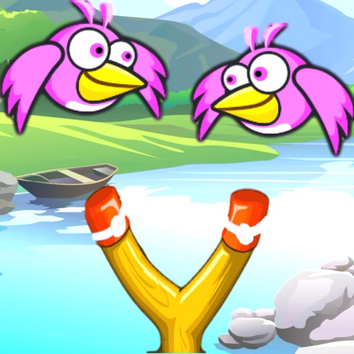 Slingshot Bird Sling Shooter:  A Fly Bubble Birdy Hunter Game Icon