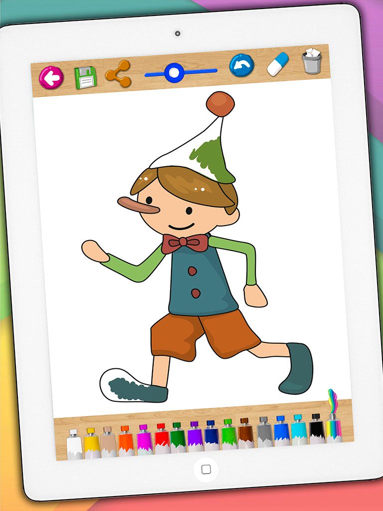 Paint classic tales – educational coloring book pages of stories for kids