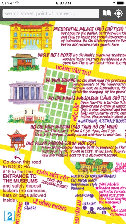 Map of Hanoi