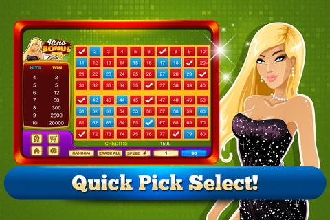 Keno Bonus Casino Lucky Club Lottery Gambling For Fun screenshot 2