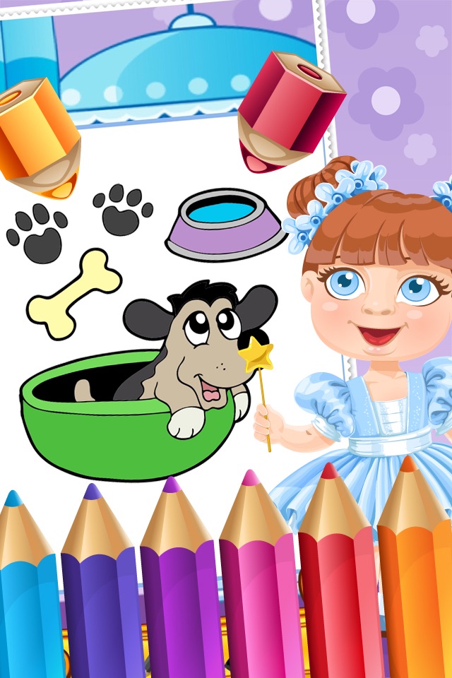 My Pet Puppy Coloring Book Drawing for Kid Games screenshot 3