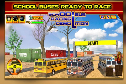 School Bus Racing: Demolition screenshot 2