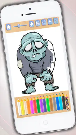 Game screenshot Цвет краски и зомби - зомби раскраски для мальчиков и девочек mod apk