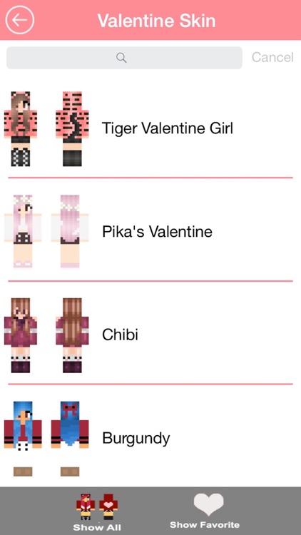 Free Valentine Skins for Minecraft PE