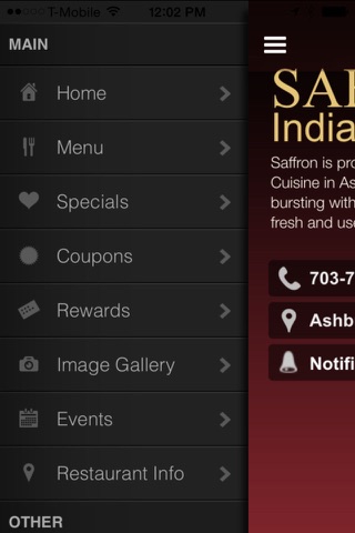 Saffron Indian Cuisine screenshot 2