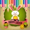 An easter egg kids coloring pages game