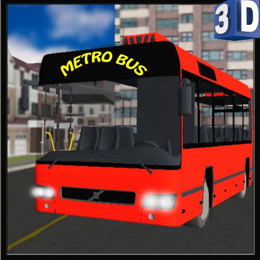 3D Metro Bus Simulator - Public transport service & trucker parking simulation game icon