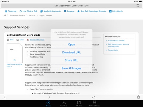Screenshot #4 pour i.Files - File Manager & Offline Browser