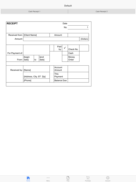 Screenshot #4 pour Cash Receipt