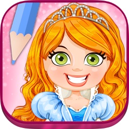 livre à colorier princesse royale - Peinture conte de fée