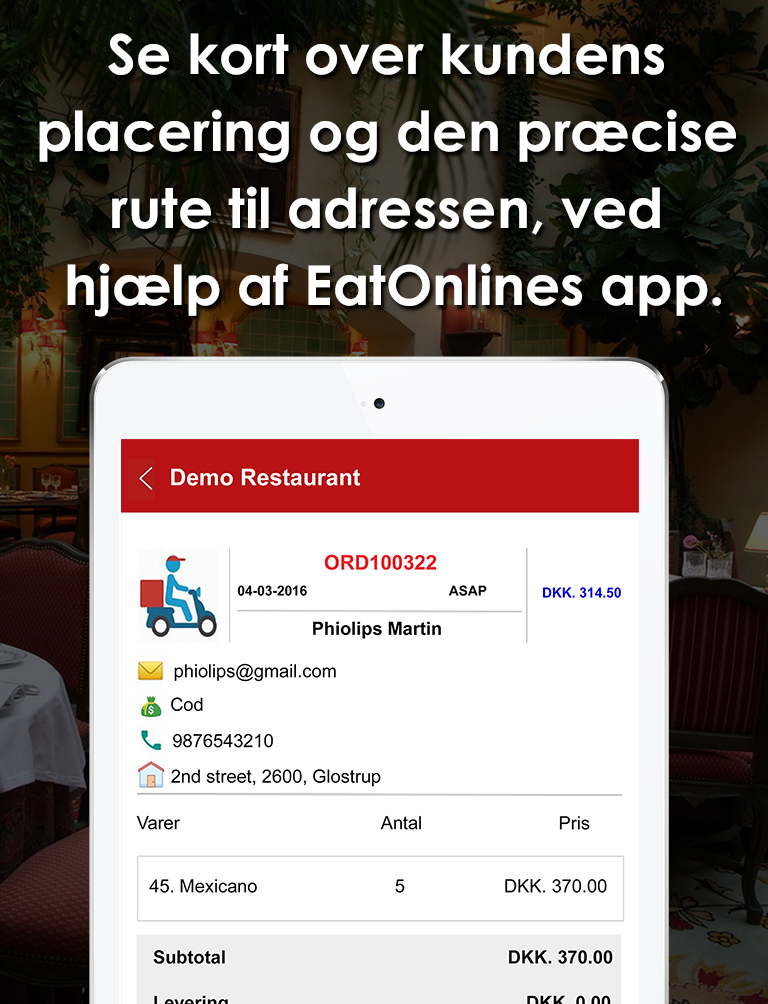 Eatonline Restaurant App