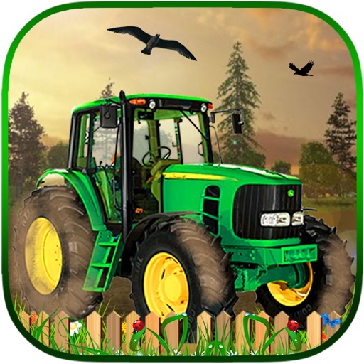 Village Farm Tractor Transporter Driver Harvesting Simulator iOS App