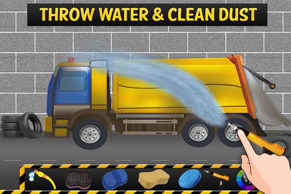 Garbage Truck Wash Salon : Cleanup Messy Trucks After Waste Collection screenshot 2