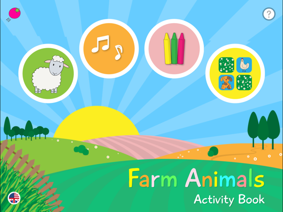 Farm Animals - Activity Book iPad screenshot