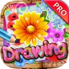 Drawing Desk Flower : Draw and Paint Coloring Book Pro Edition