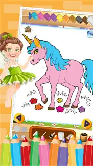 How to cancel & delete little unicorn colorbook drawing to paint coloring game for kids 1