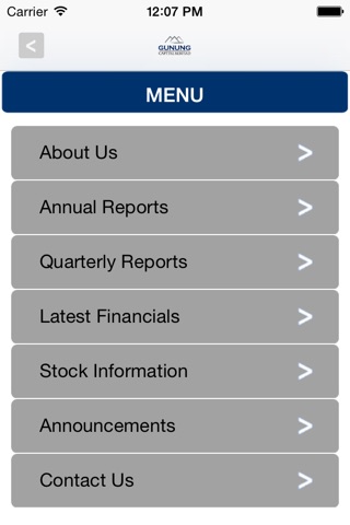 Gunung Investor Relations screenshot 3