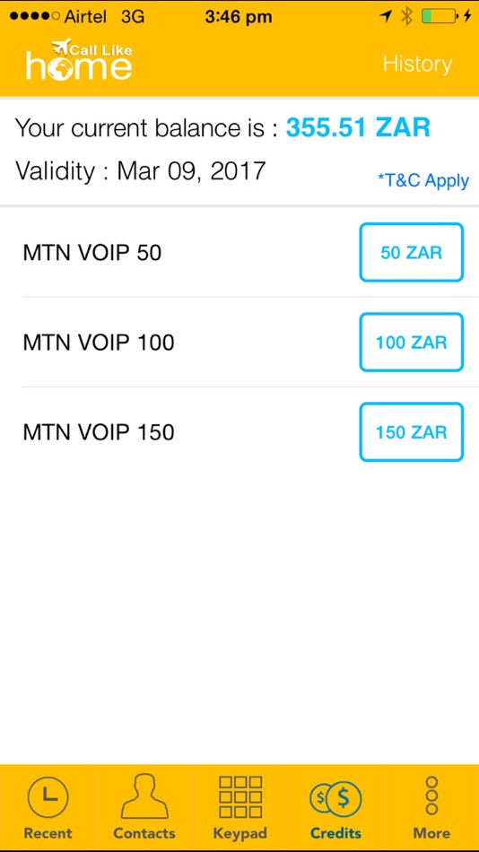 #4. MTN Call Like Home (iOS) 由: Black N Green