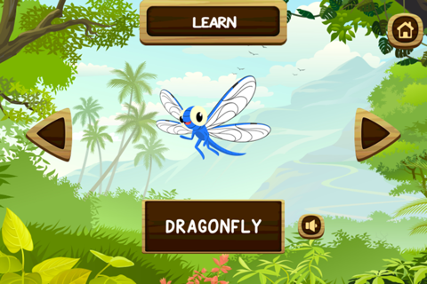 Insect Vocabulary Words English Language Learning Game for Kids ,Toddlers and Preschoolers screenshot 2
