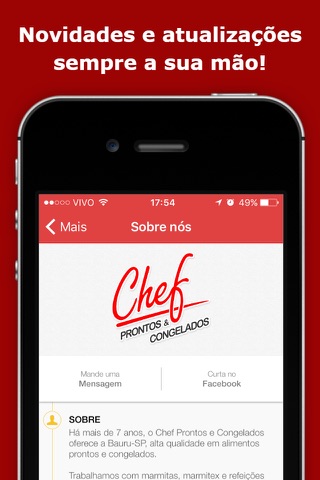 Chef Prontos e Congelados screenshot 2