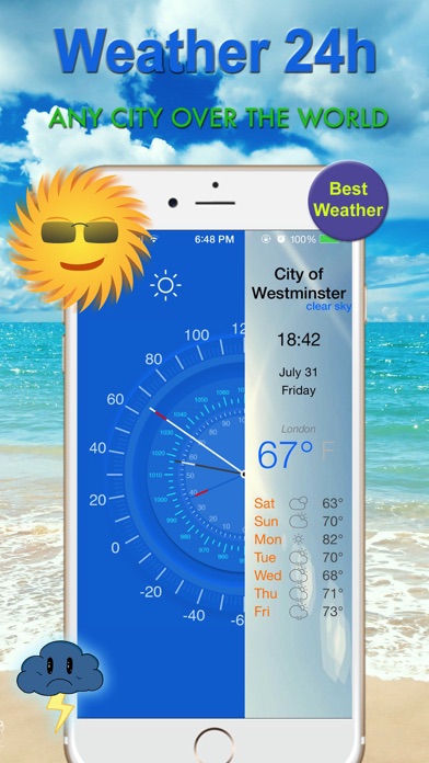 Screenshot #2 pour Prévisions météo French Weather 24h Free Weather Forecast 360 Live condition