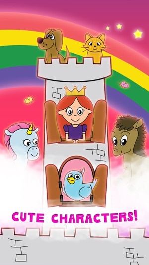 公主的童話著色仙境，兒童與家庭學前免費版 Princess Fairy Tale Coloring Wonderland(圖2)-速報App