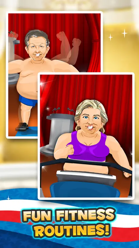 Election Fat to Fit Gym - fun run jump-ing on 2016 games with Be
