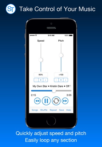 SongTool: Change Speed & Pitch, Loop Audio screenshot 2