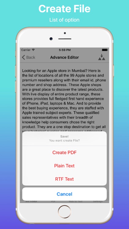 Text and Web to PDF screenshot-3